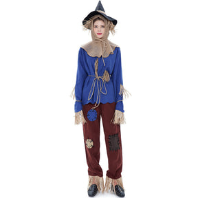 Costume d'épouvantail Halloween Homme - Ensemble Complet à Manches Longues