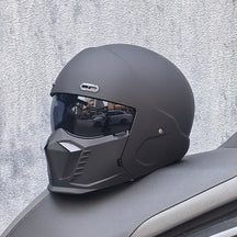 Casque de Moto Rétro Intégral - Homologué DOT et ECE, Confort Optimal