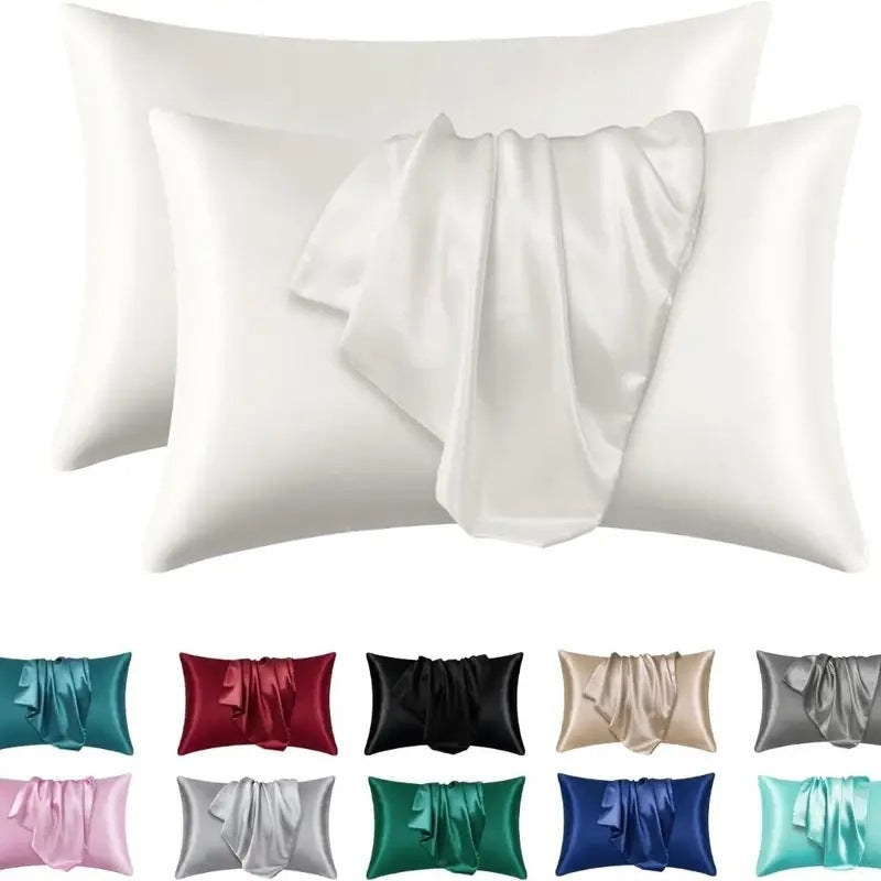 Housse de Coussin en Soie Hypoallergénique - Douceur et Confort pour Peaux Sensibles