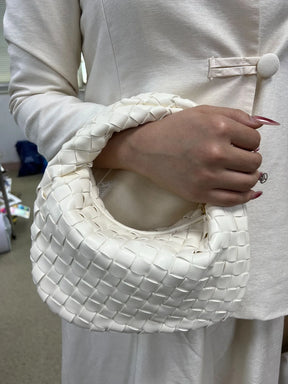 Sac à Main Tressé pour Femmes - Élégant et Spacieux en Polyuréthane