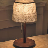 Lampe de Bureau en Bois de Noyer - Éclairage Cosy et Apaisant pour Intérieur