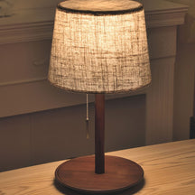 Lampe de Bureau en Bois de Noyer - Éclairage Cosy et Apaisant pour Intérieur