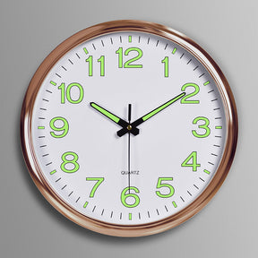 Horloge Murale Silencieuse Rétroéclairée - Design Élégant et Ambiance Apaisante