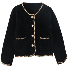 Veste Élégante en Velours de Mison - Style Chic et Confort Optimal