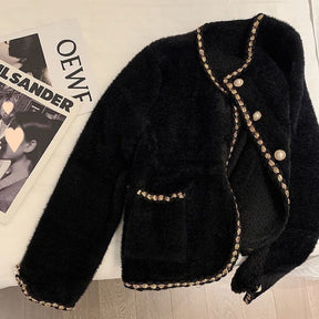 Veste Élégante en Velours de Mison - Style Chic et Confort Optimal