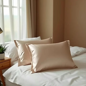 Housse de Coussin en Soie Hypoallergénique - Douceur et Confort pour Peaux Sensibles