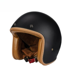 Casque Jet Rétro Léger - Confort et Style pour Motards