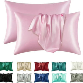 Housse de Coussin en Soie Hypoallergénique - Douceur et Confort pour Peaux Sensibles