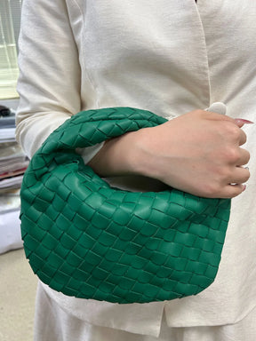 Sac à Main Tressé pour Femmes - Élégant et Spacieux en Polyuréthane