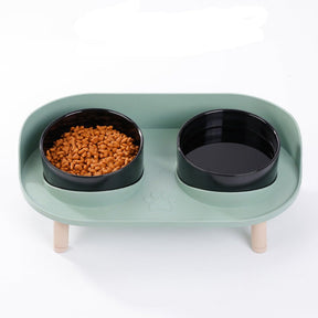 Station de Nourriture Élevée pour Chiens - Design Ergonomique et Base Antidérapante