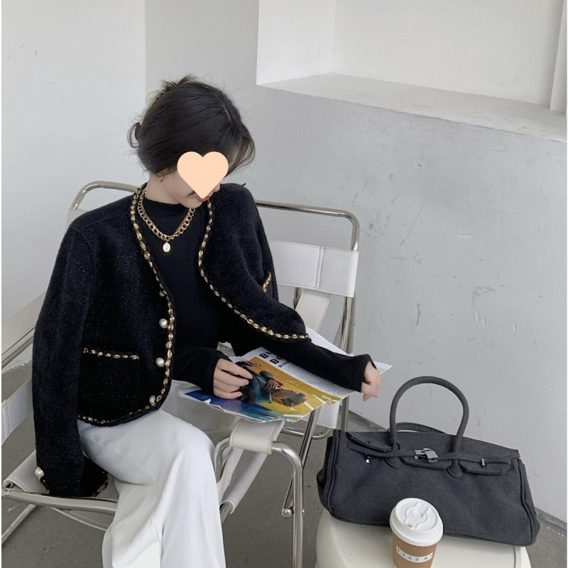 Veste Élégante en Velours de Mison - Style Chic et Confort Optimal