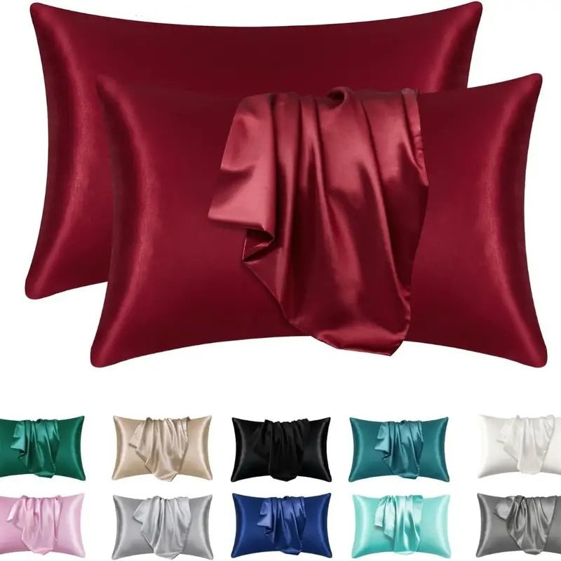 Housse de Coussin en Soie Hypoallergénique - Douceur et Confort pour Peaux Sensibles