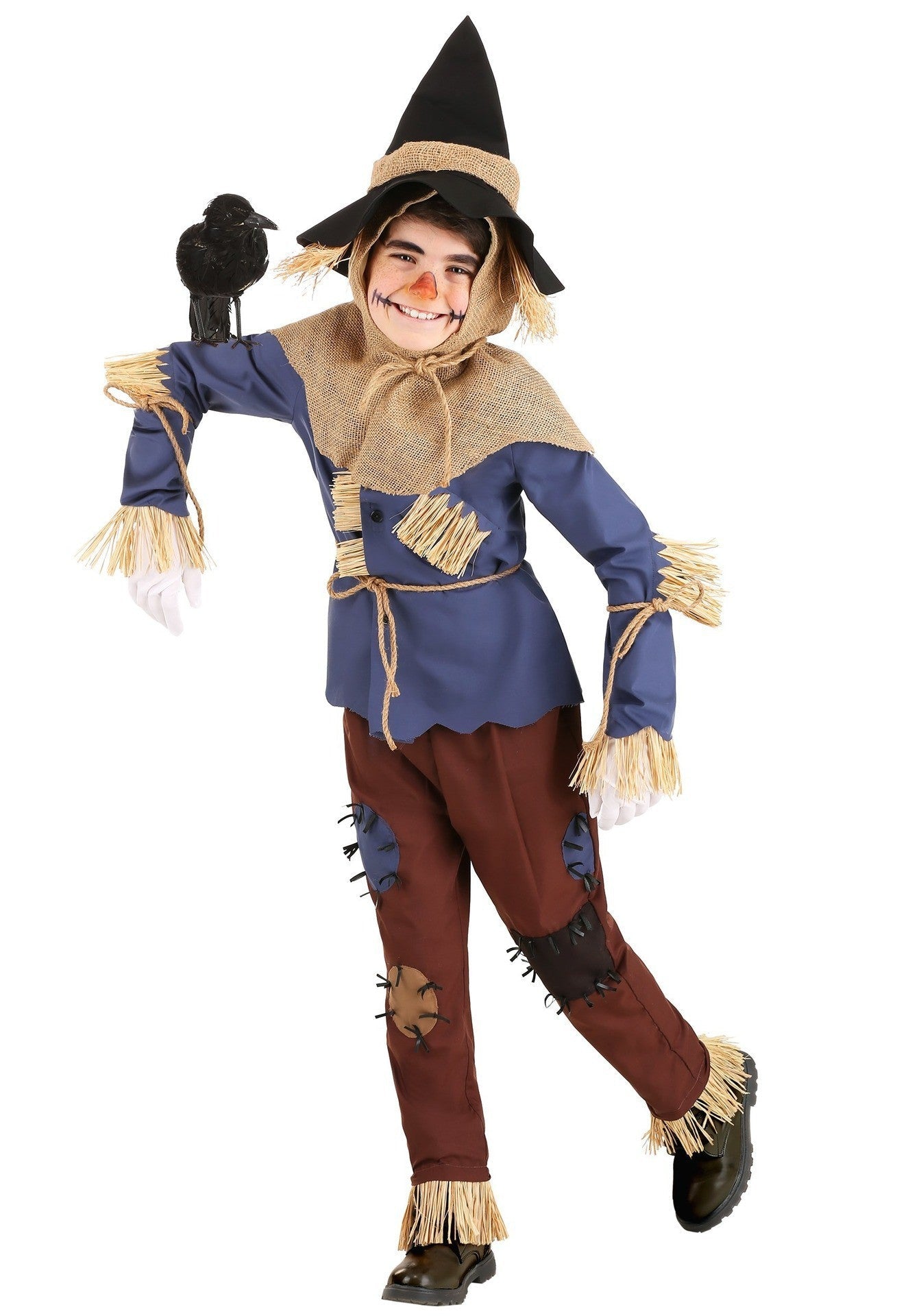 Costume d'épouvantail Halloween Homme - Ensemble Complet à Manches Longues