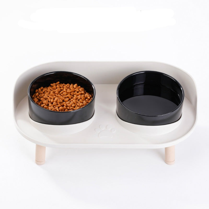 Station de Nourriture Élevée pour Chiens - Design Ergonomique et Base Antidérapante