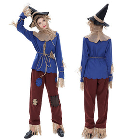 Costume d'épouvantail Halloween Homme - Ensemble Complet à Manches Longues