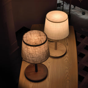 Lampe de Bureau en Bois de Noyer - Éclairage Cosy et Apaisant pour Intérieur
