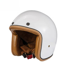 Casque Jet Rétro Léger - Confort et Style pour Motards