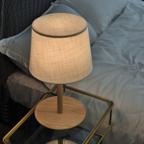 Lampe de Bureau en Bois de Noyer - Éclairage Cosy et Apaisant pour Intérieur