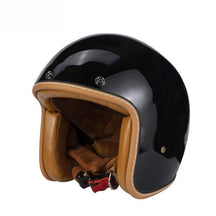 Casque Jet Rétro Léger - Confort et Style pour Motards