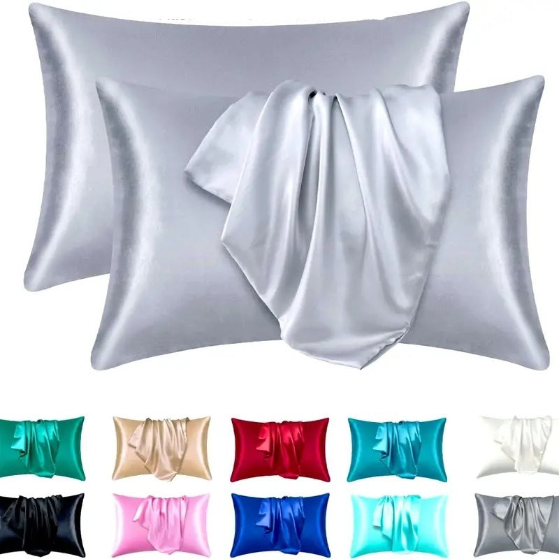 Housse de Coussin en Soie Hypoallergénique - Douceur et Confort pour Peaux Sensibles