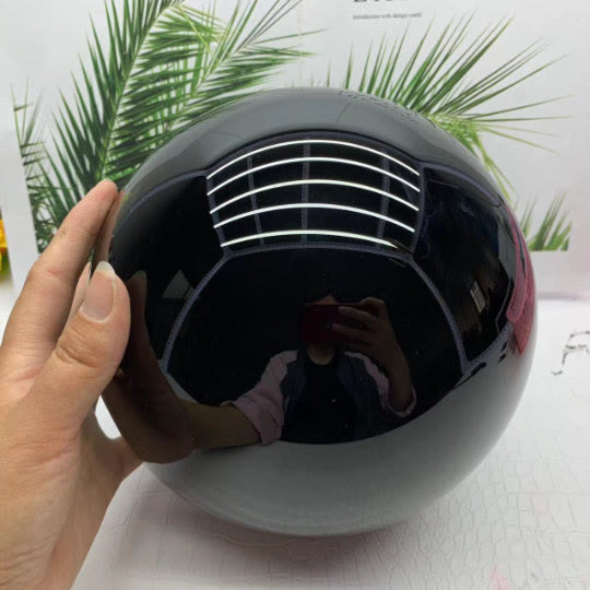 Sphère d'Obsidienne Naturelle - Décoration Énergétique et Élégante
