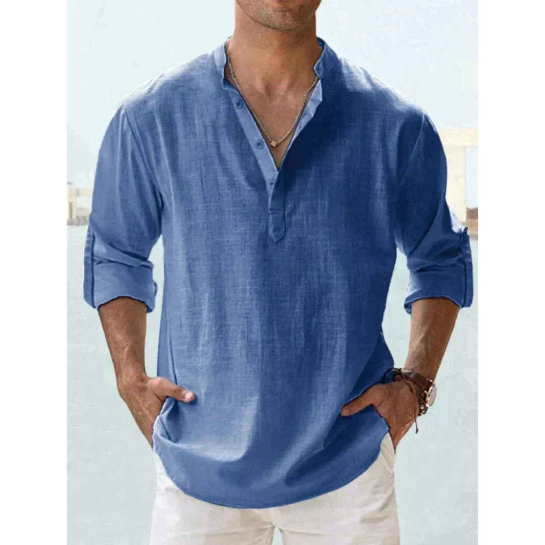 Chemise Légère à Boutons pour Hommes - Confort Respirant et Style Polyvalent