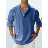 Chemise Légère à Boutons pour Hommes - Confort Respirant et Style Polyvalent