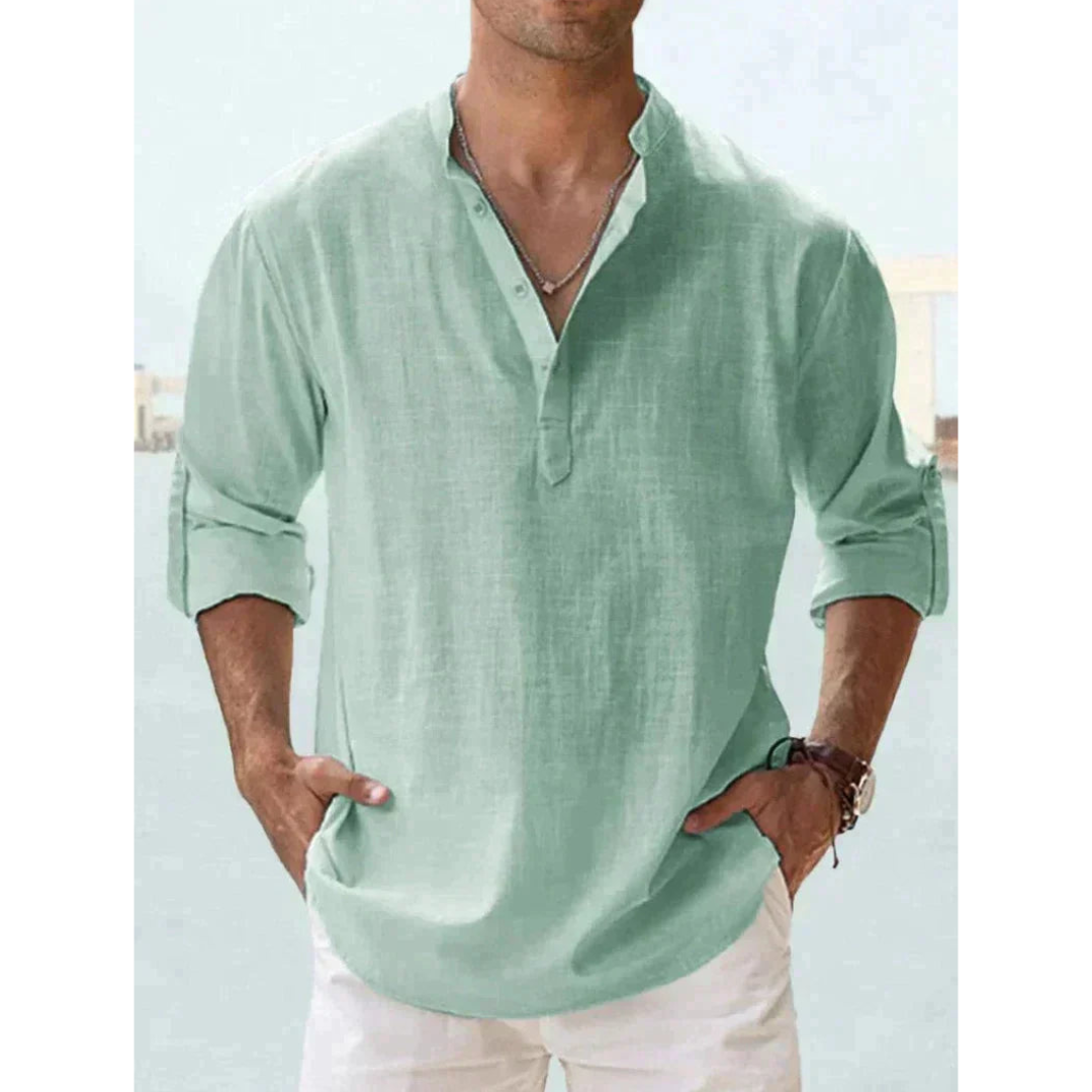 Chemise Légère à Boutons pour Hommes - Confort Respirant et Style Polyvalent