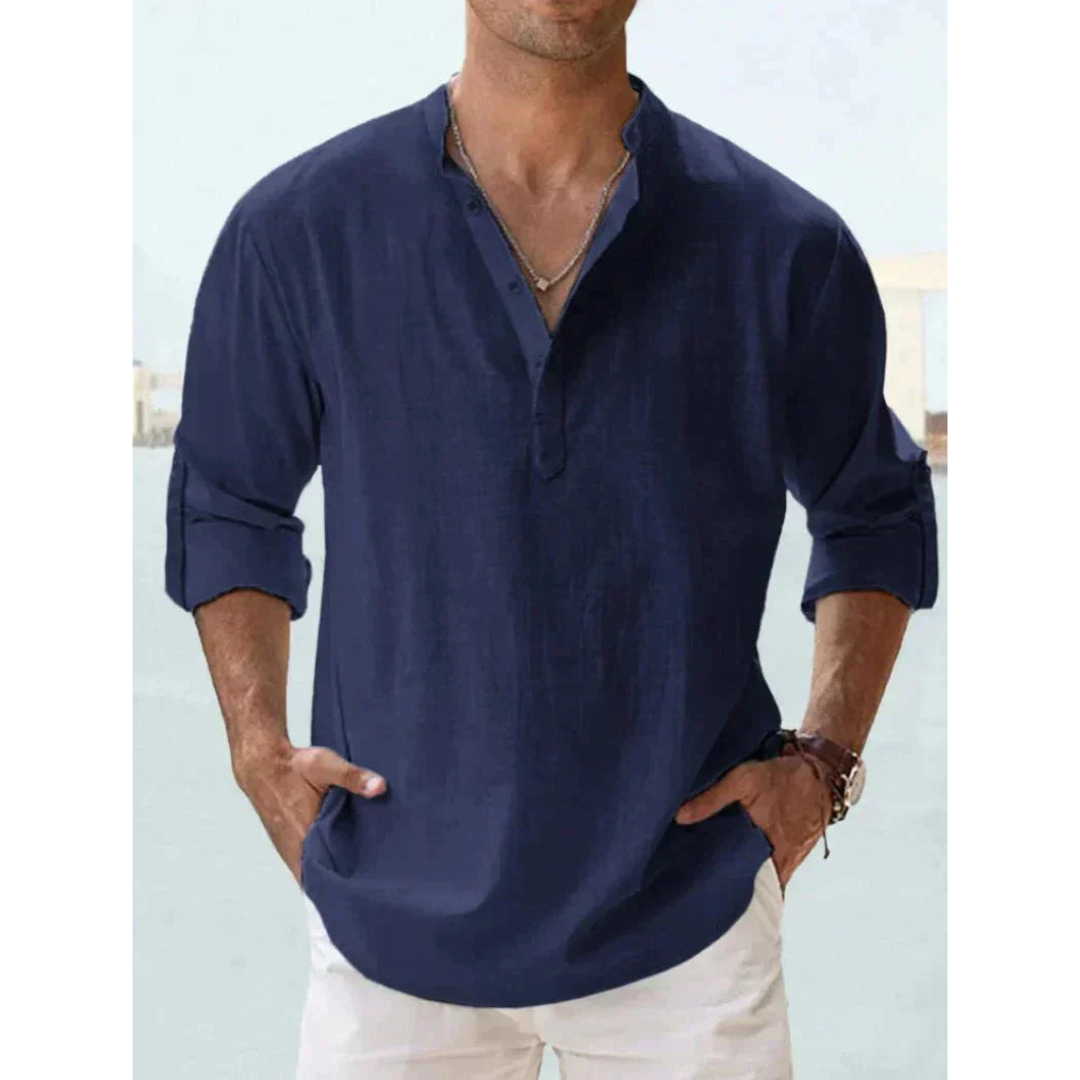 Chemise Légère à Boutons pour Hommes - Confort Respirant et Style Polyvalent
