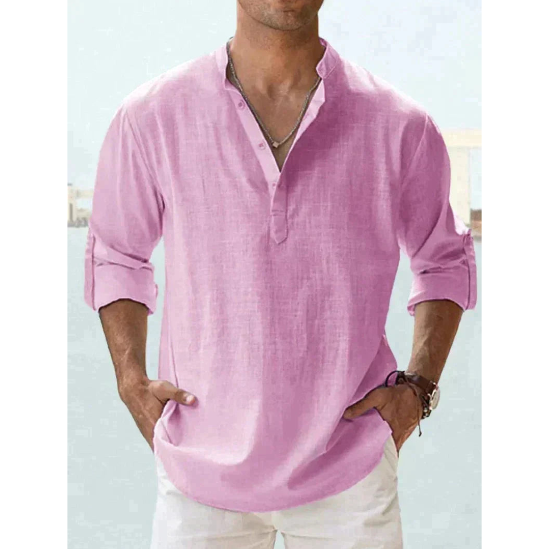 Chemise Légère à Boutons pour Hommes - Confort Respirant et Style Polyvalent