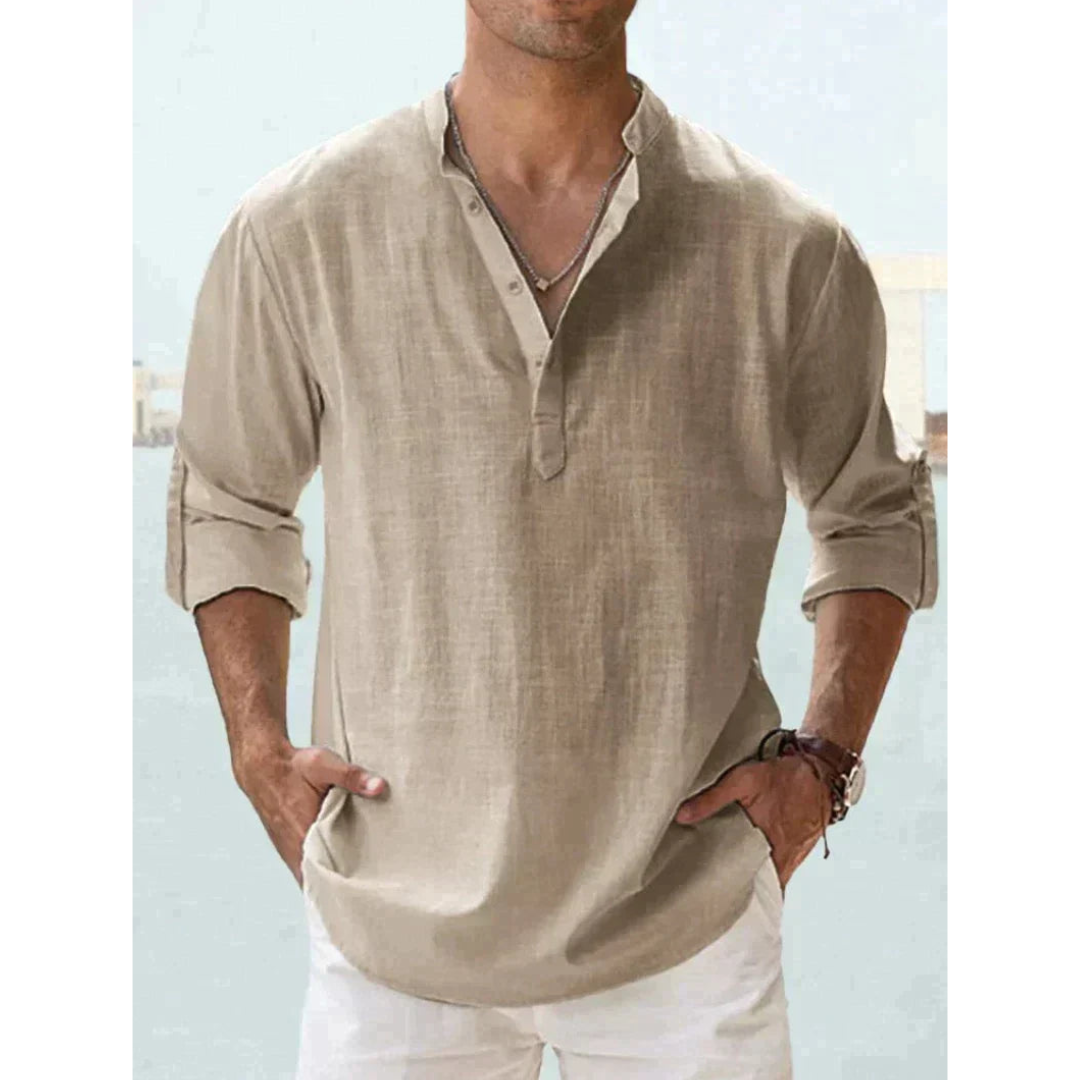 Chemise Légère à Boutons pour Hommes - Confort Respirant et Style Polyvalent