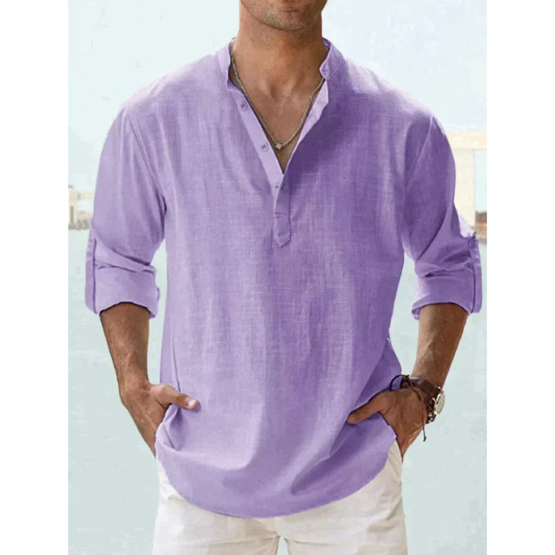 Chemise Légère à Boutons pour Hommes - Confort Respirant et Style Polyvalent