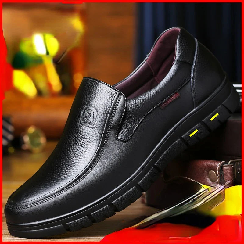 Mocassins Noirs Classiques pour Hommes - Confort et Élégance Intemporelle
