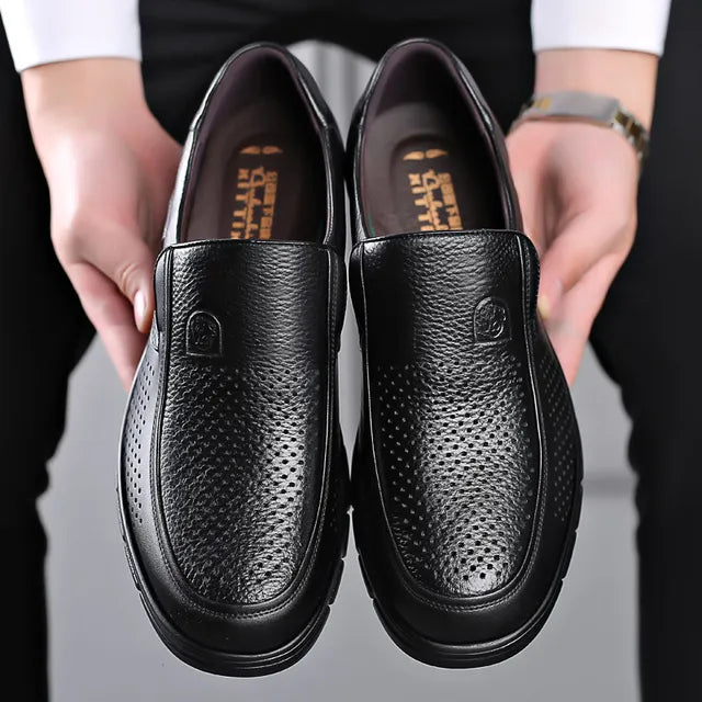 Mocassins Noirs Classiques pour Hommes - Confort et Élégance Intemporelle