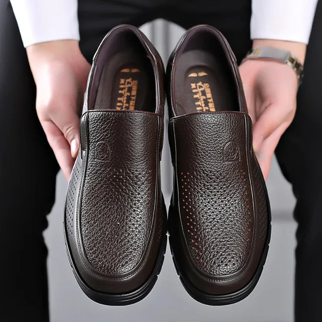 Mocassins Noirs Classiques pour Hommes - Confort et Élégance Intemporelle