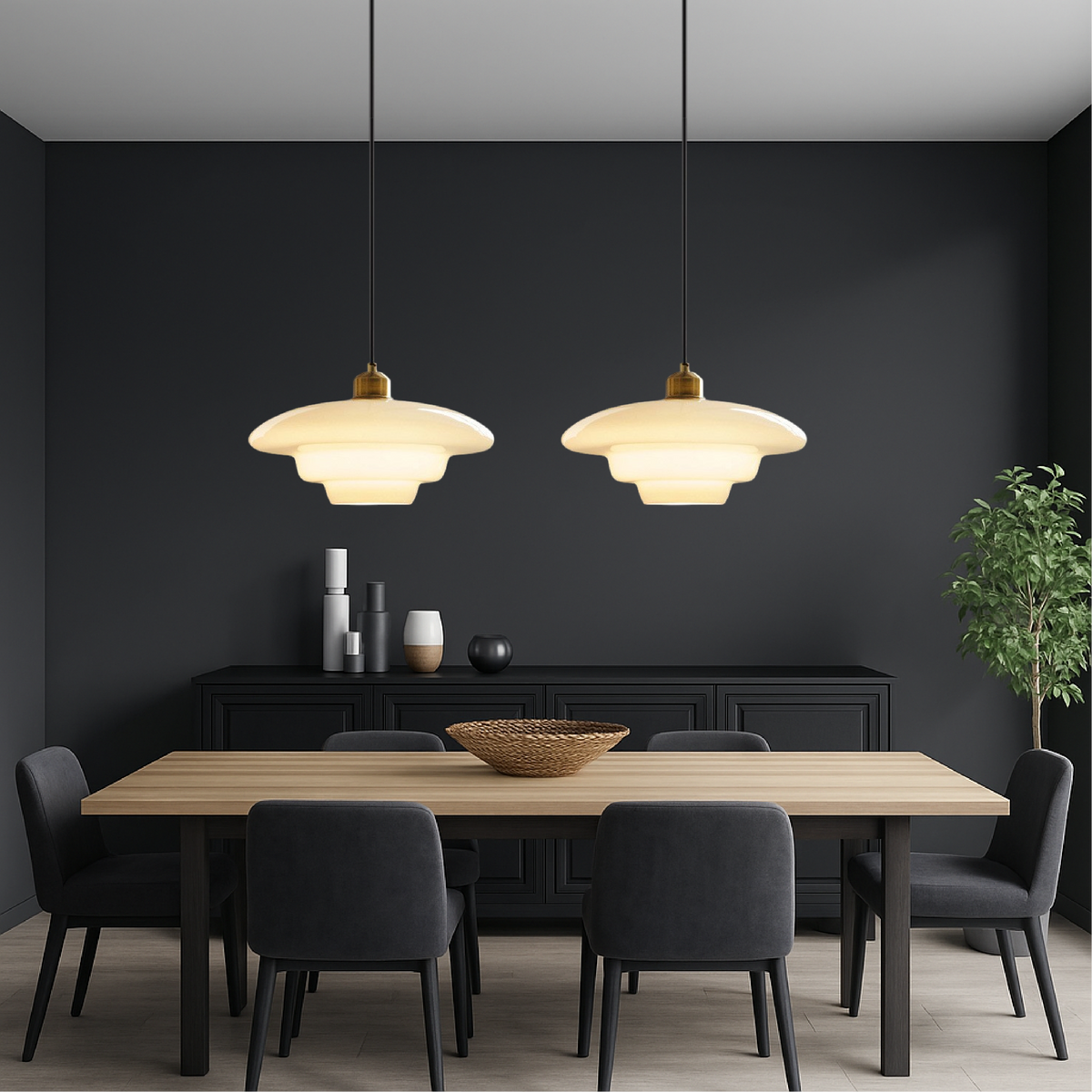 Lampe Pendante en Verre Laiton - Éclairage Élégant pour Espaces Modernes