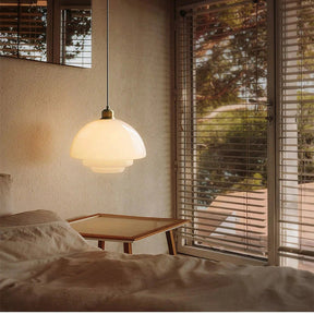 Lampe Pendante en Verre Laiton - Éclairage Élégant pour Espaces Modernes
