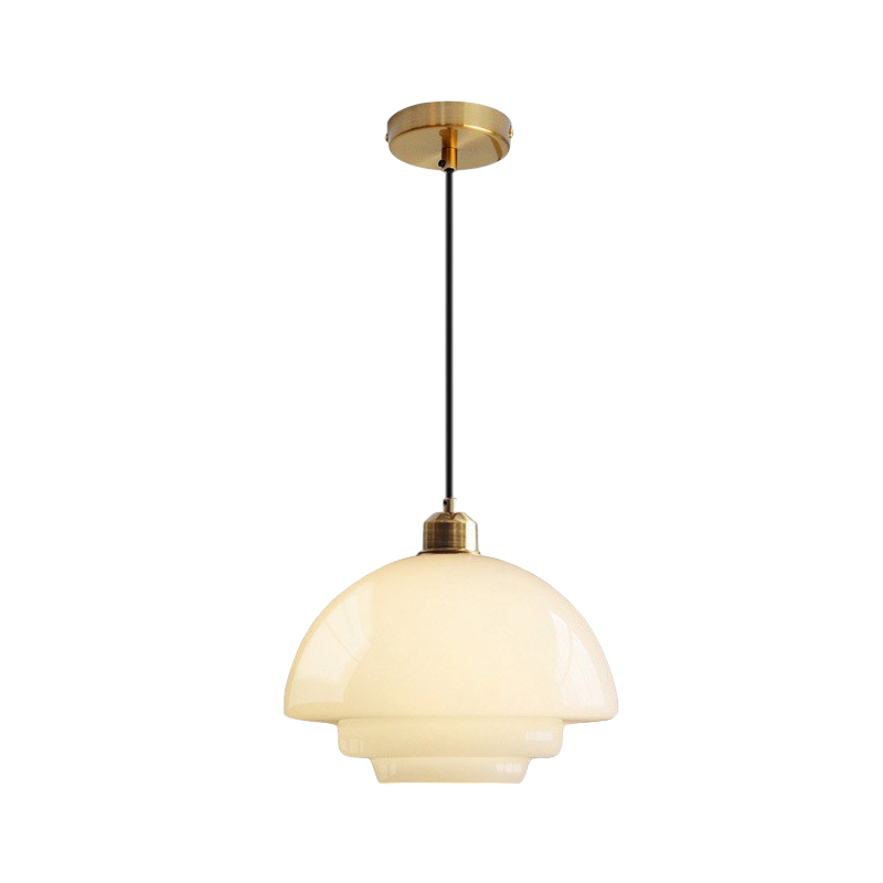 Lampe Pendante en Verre Laiton - Éclairage Élégant pour Espaces Modernes
