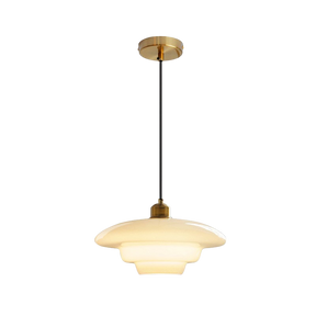 Lampe Pendante en Verre Laiton - Éclairage Élégant pour Espaces Modernes