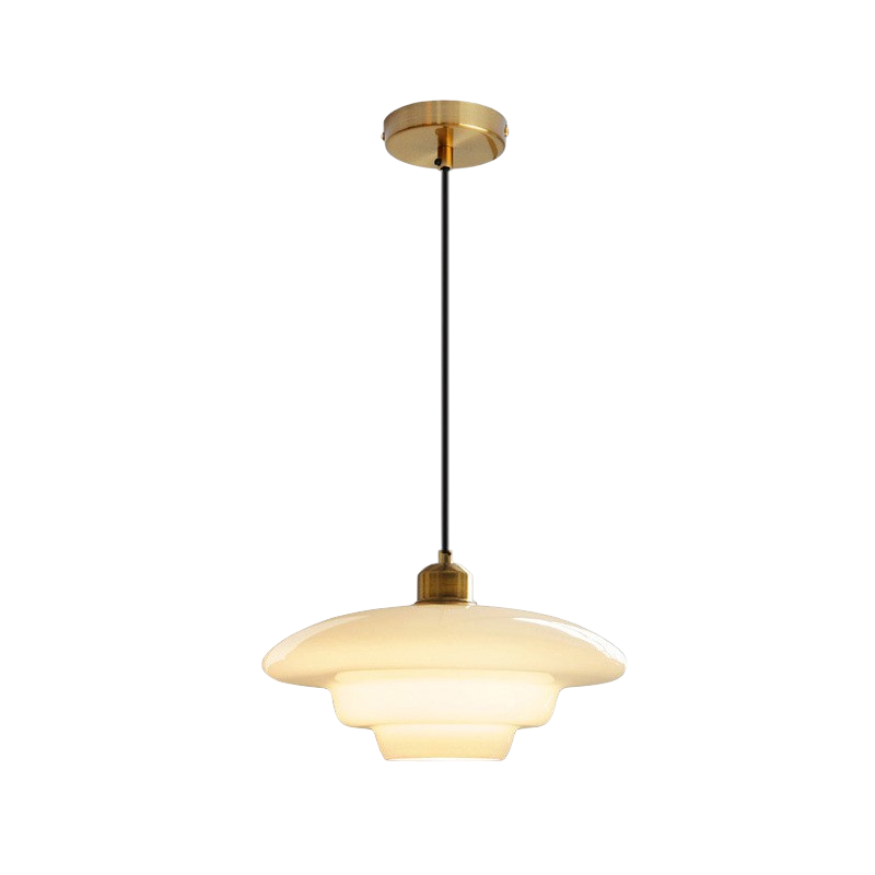 Lampe Pendante en Verre Laiton - Éclairage Élégant pour Espaces Modernes