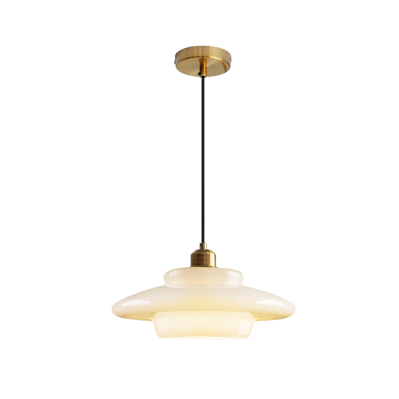 Lampe Pendante en Verre Laiton - Éclairage Élégant pour Espaces Modernes