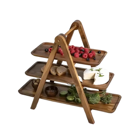 Plateau en Bois Naturel - Élégance et Polyvalence pour Servir