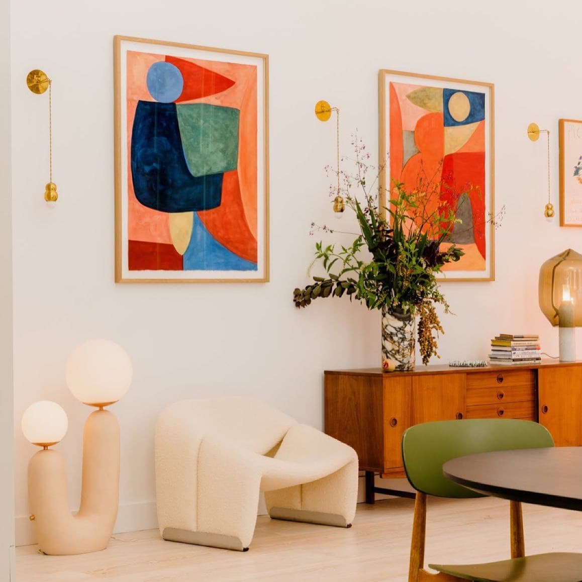 Lampe de Table en Céramique - Artisanat Unique et Éclairage Réglable