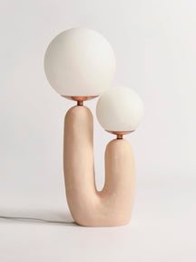 Lampe de Table en Céramique - Artisanat Unique et Éclairage Réglable