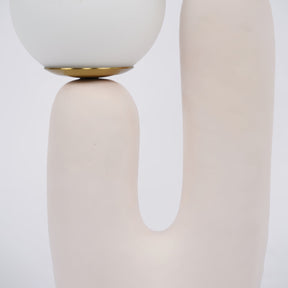 Lampe de Table en Verre et Résine - Design Élégant et Moderne pour Intérieur