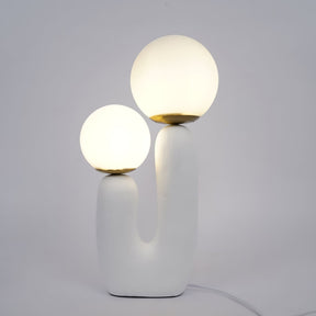 Lampe de Table en Verre et Résine - Design Élégant et Moderne pour Intérieur