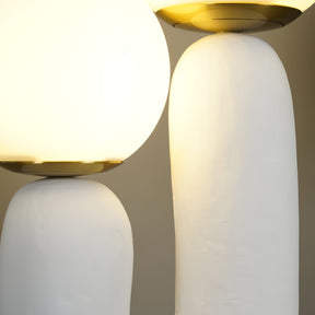 Lampe de Table en Verre et Résine - Design Élégant et Moderne pour Intérieur
