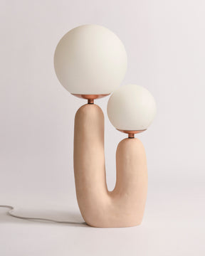 Lampe de Table en Verre et Résine - Design Élégant et Moderne pour Intérieur