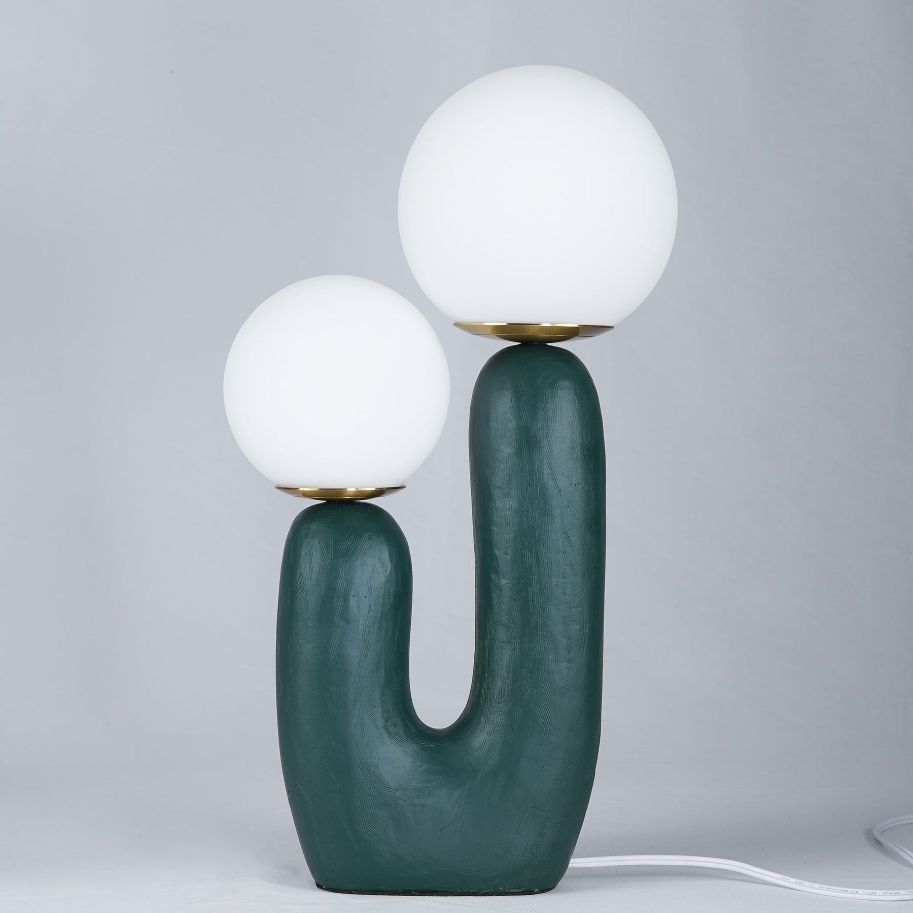 Lampe de Table en Verre et Résine - Design Élégant et Moderne pour Intérieur