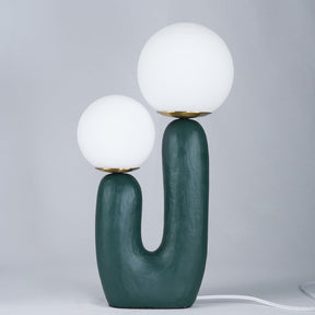Lampe de Table en Verre et Résine - Design Élégant et Moderne pour Intérieur